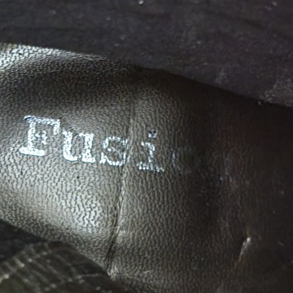 Fusion Meiry Green Leather Boots 9M Womens Shoes - Picture 8 of 11